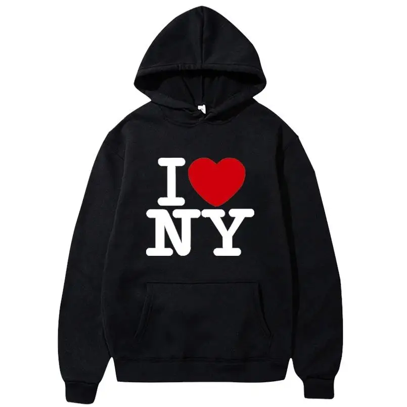 Street Fashion New York - Толстовки с принтом «Я люблю Нью-Йорк»,