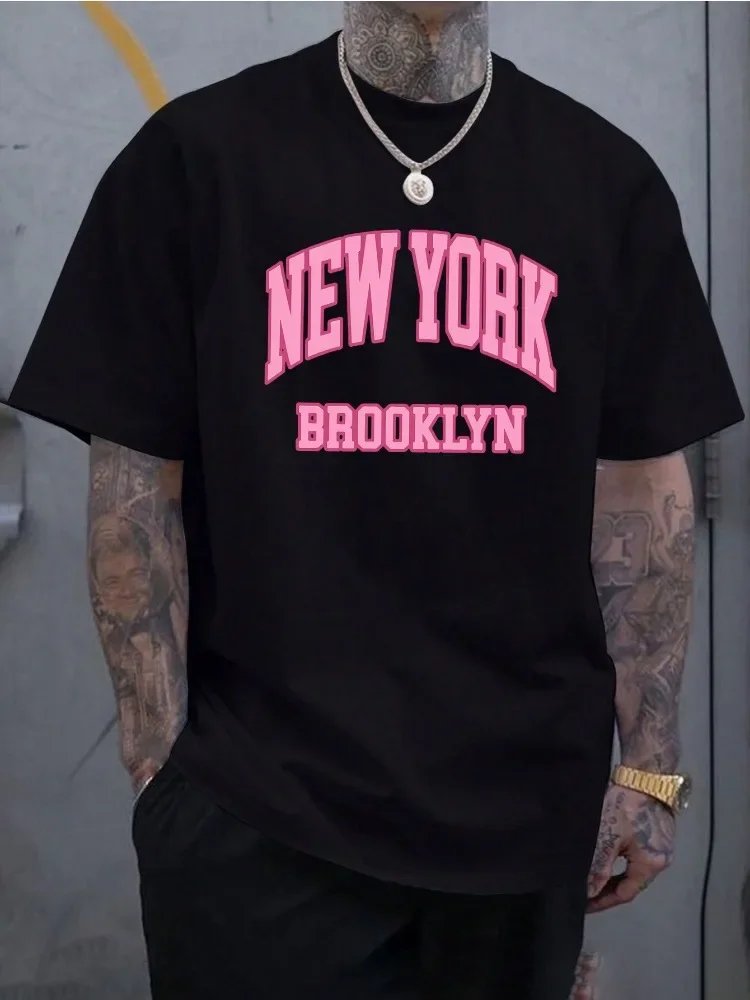 Street Fashion New York - Мужская летняя хлопковая футболка с коротким