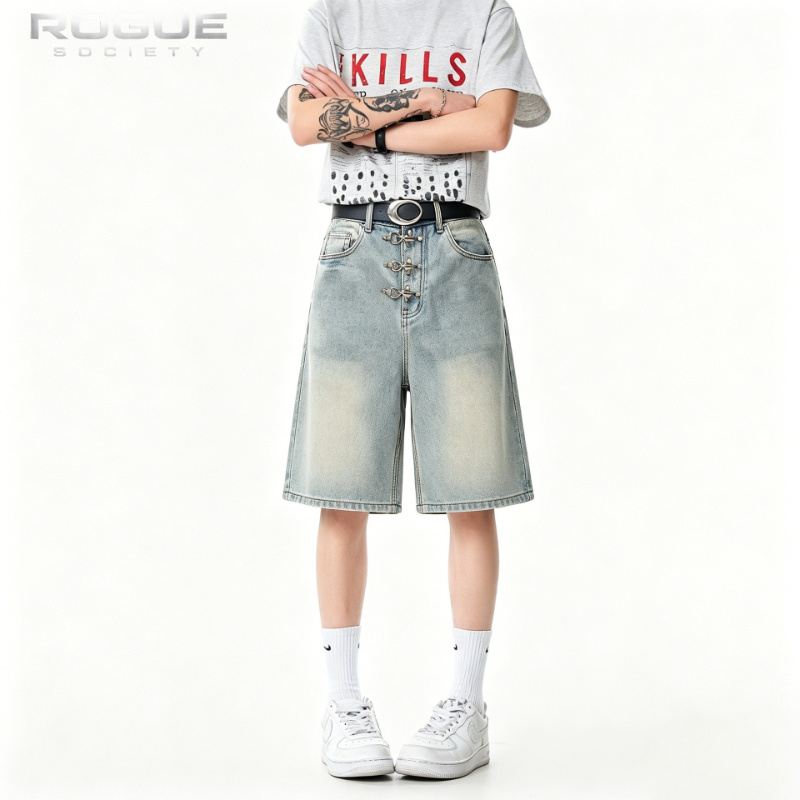 Street Fashion Harajuku - Новые модные джинсовые шорты унисекс с