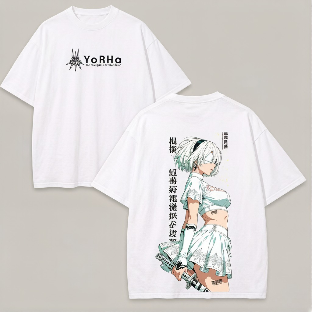 Летняя футболка оверсайз NieR  – обзор и цена Street Fashion Logo