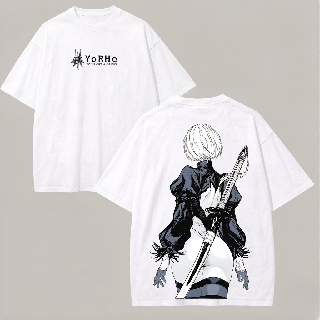 Летняя футболка оверсайз NieR  – обзор и цена Street Fashion Logo