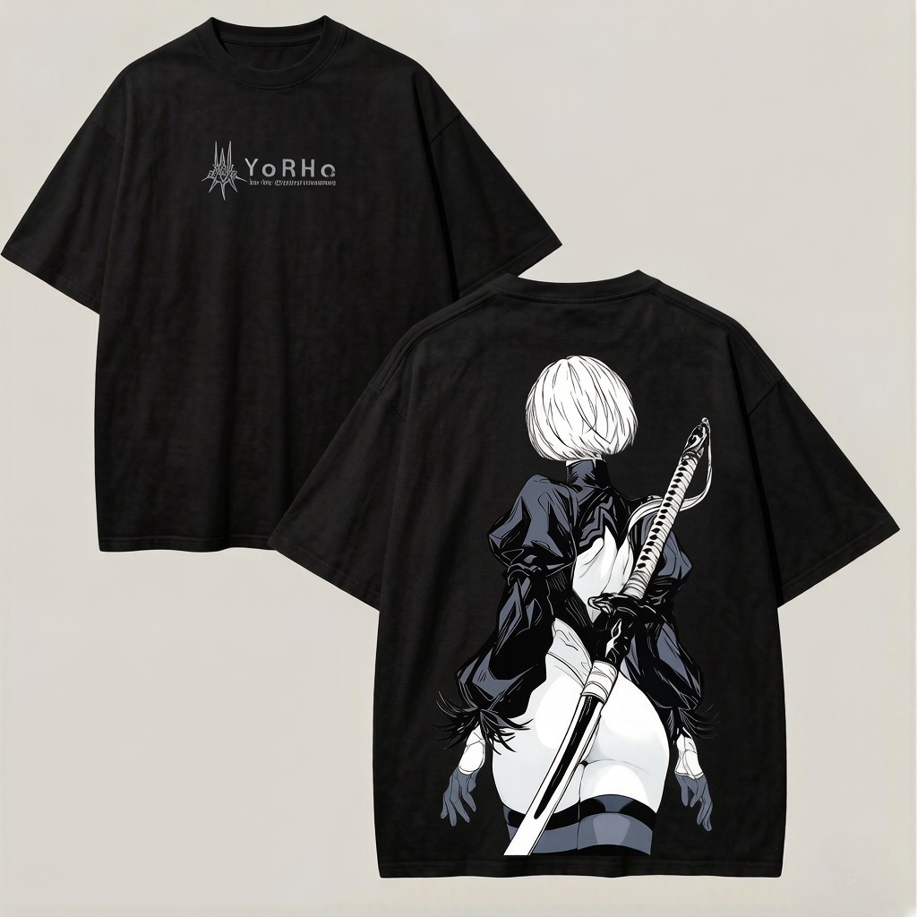 Летняя футболка оверсайз NieR  – обзор и цена Street Fashion Logo