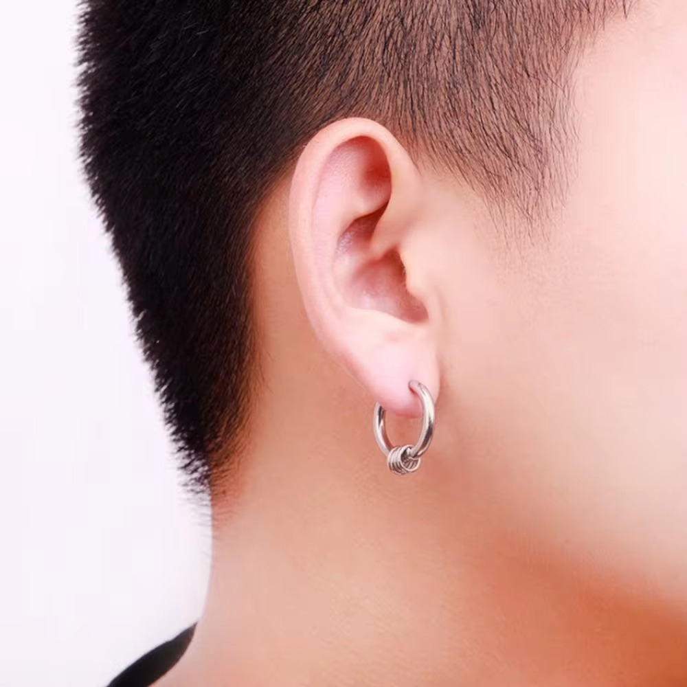 Новые простые мужские и женски – обзор и цена Street Fashion Earrings