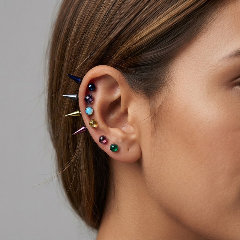 Серьги-гвоздики в стиле INS: у – обзор и цена Street Fashion Earrings