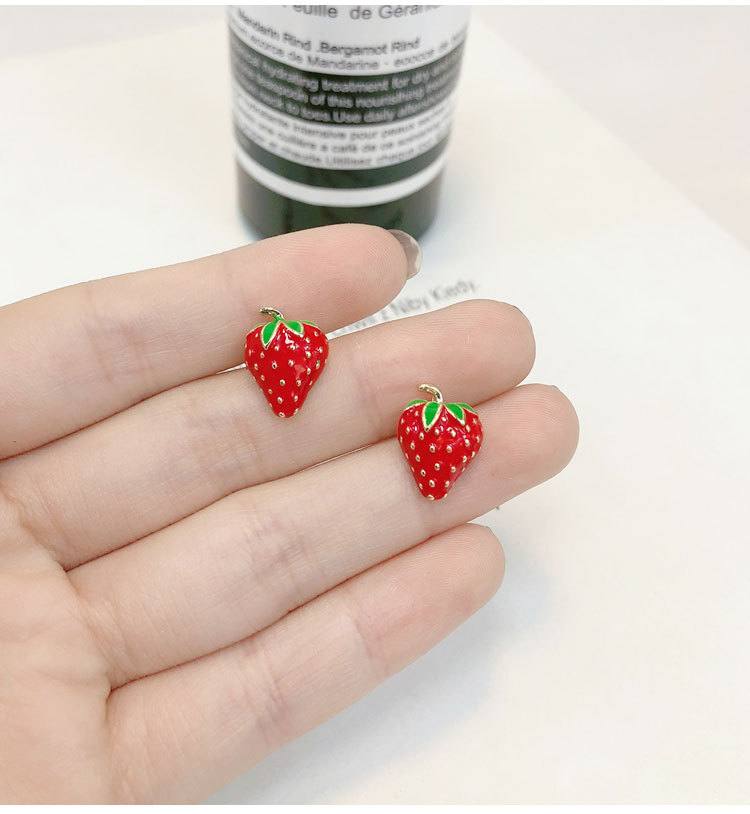 Акриловые серьги с клубникой,  – обзор и цена Street Fashion Earrings