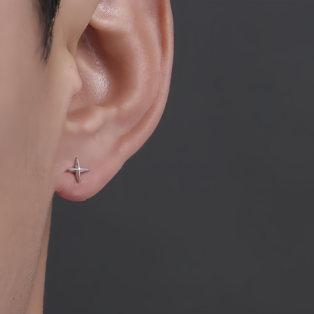 Простые мужские серьги-гвоздик – обзор и цена Street Fashion Earrings