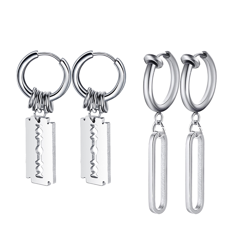 Модные серьги с лезвием из нер – обзор и цена Street Fashion Earrings