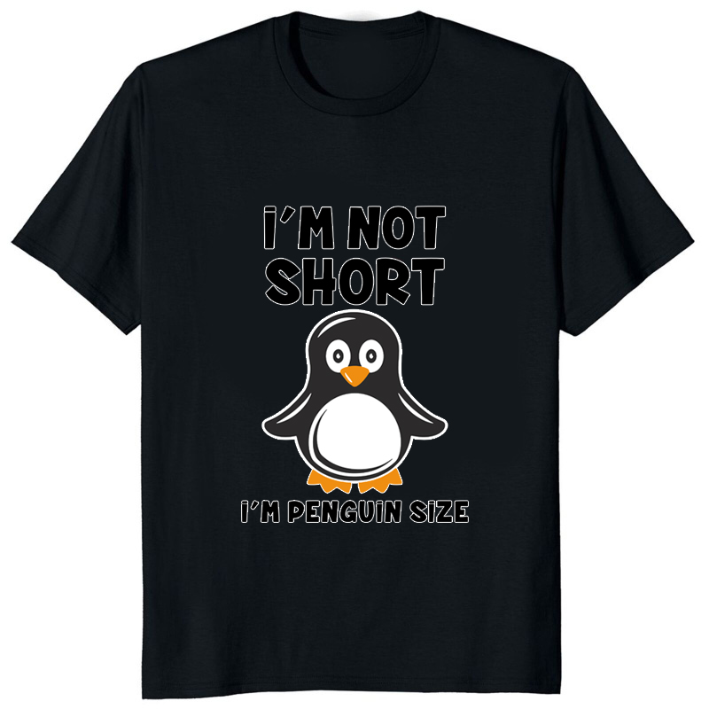 Футболка Im Not Short Im Pengu – обзор и цена Street Fashion Harajuku