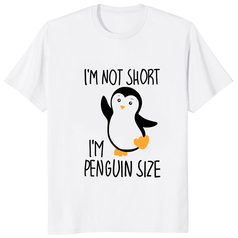 Футболка Im Not Short Im Pengu – обзор и цена Street Fashion Harajuku
