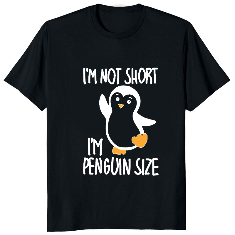 Футболка Im Not Short Im Pengu – обзор и цена Street Fashion Harajuku